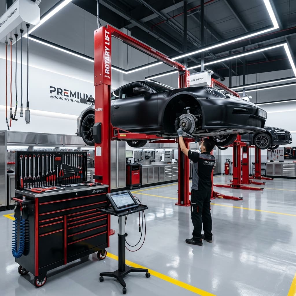 Modern vehicle lift bay